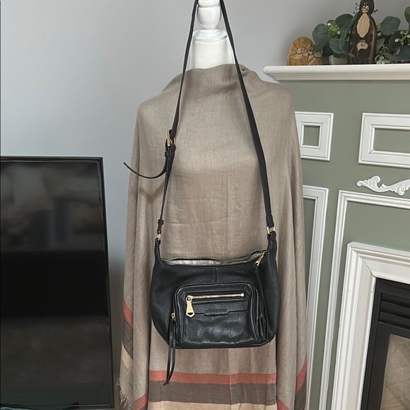 Aimee Kestenberg Handbags - Aimee Kestenberg Black Leather Crossbody Bag